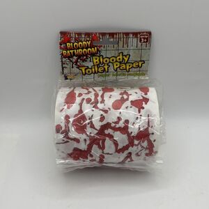 Halloween Bloody Toilet Paper Gag Gift 1 Roll Spotted Spooky Ghost 2Spooky4Me